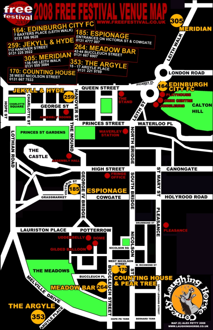 Free Venues Map 2008