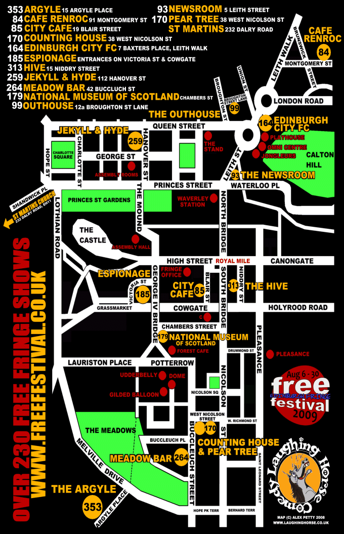 Free Venues Map 2009