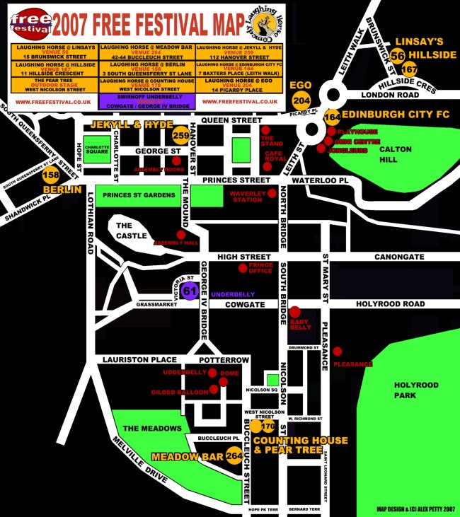 Free Venues Map 2007